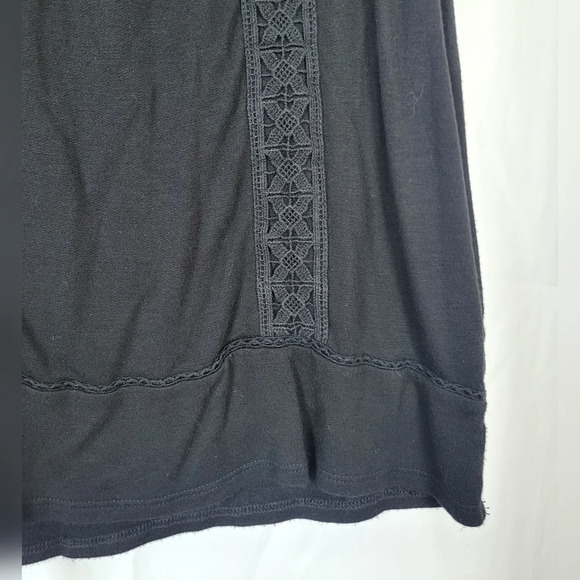 Knox Rose Black Embroidered Sleeveless Lace Back Boho Blouse Size XS - Picture 5 of 8